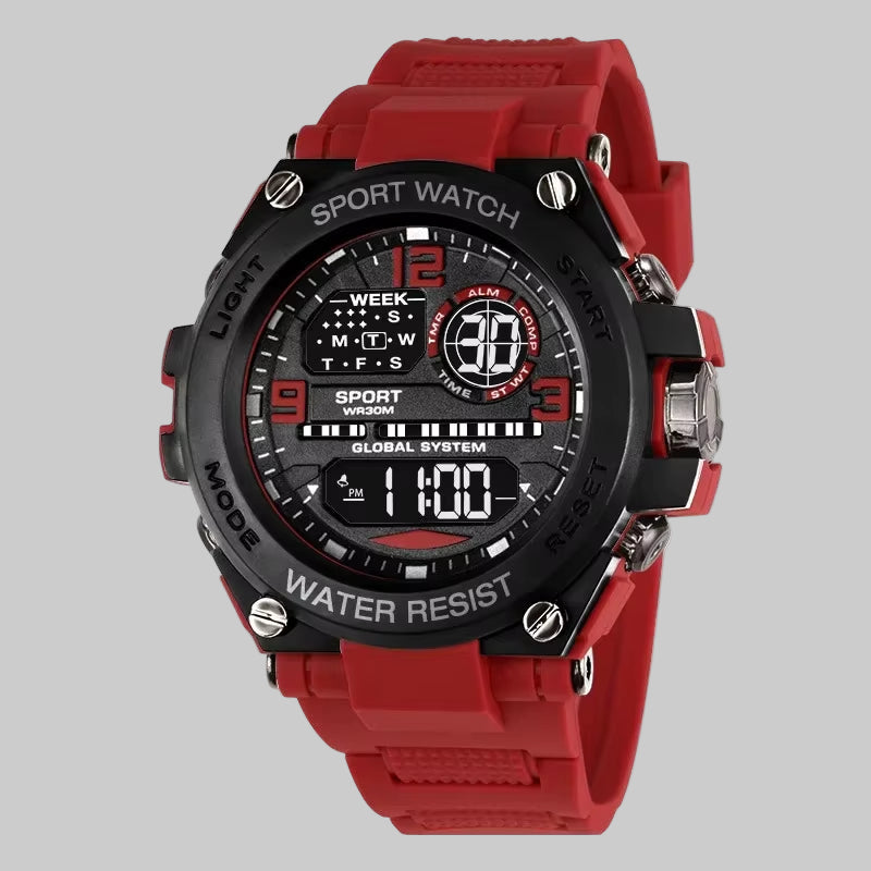 MAYZHISU, Reloj Electrónico De Lujo Para Hombre, Relojes Deportivos Para Exteriores Para Hombre, Cronómetro, Calendario Resistente Al Agua, Reloj Digital Para Niños, Regalo