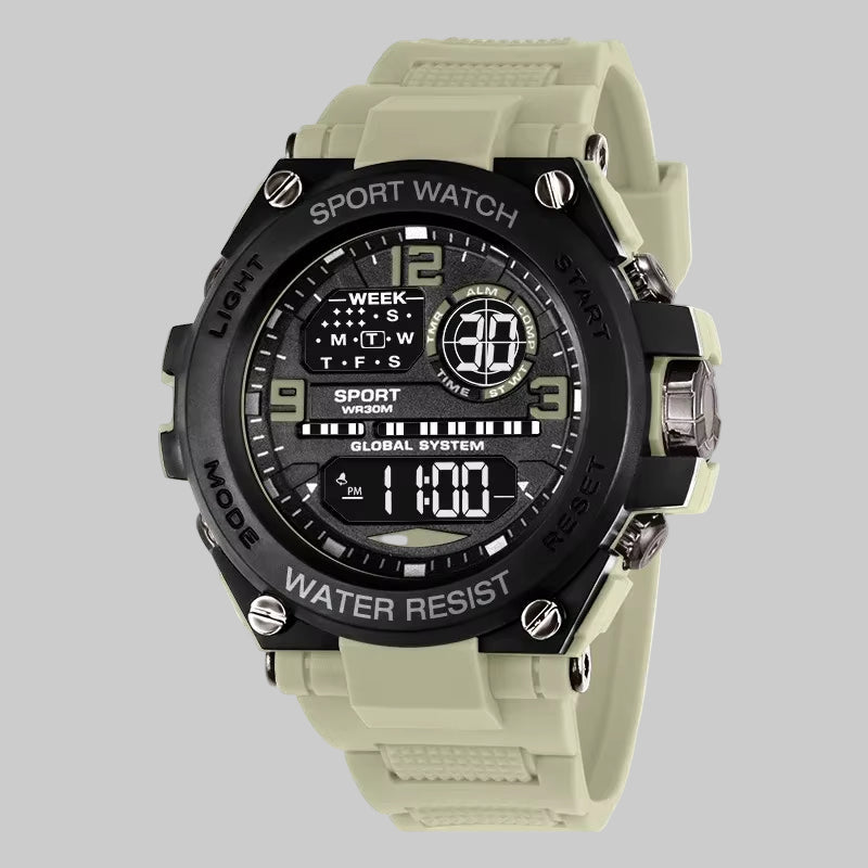MAYZHISU, Reloj Electrónico De Lujo Para Hombre, Relojes Deportivos Para Exteriores Para Hombre, Cronómetro, Calendario Resistente Al Agua, Reloj Digital Para Niños, Regalo