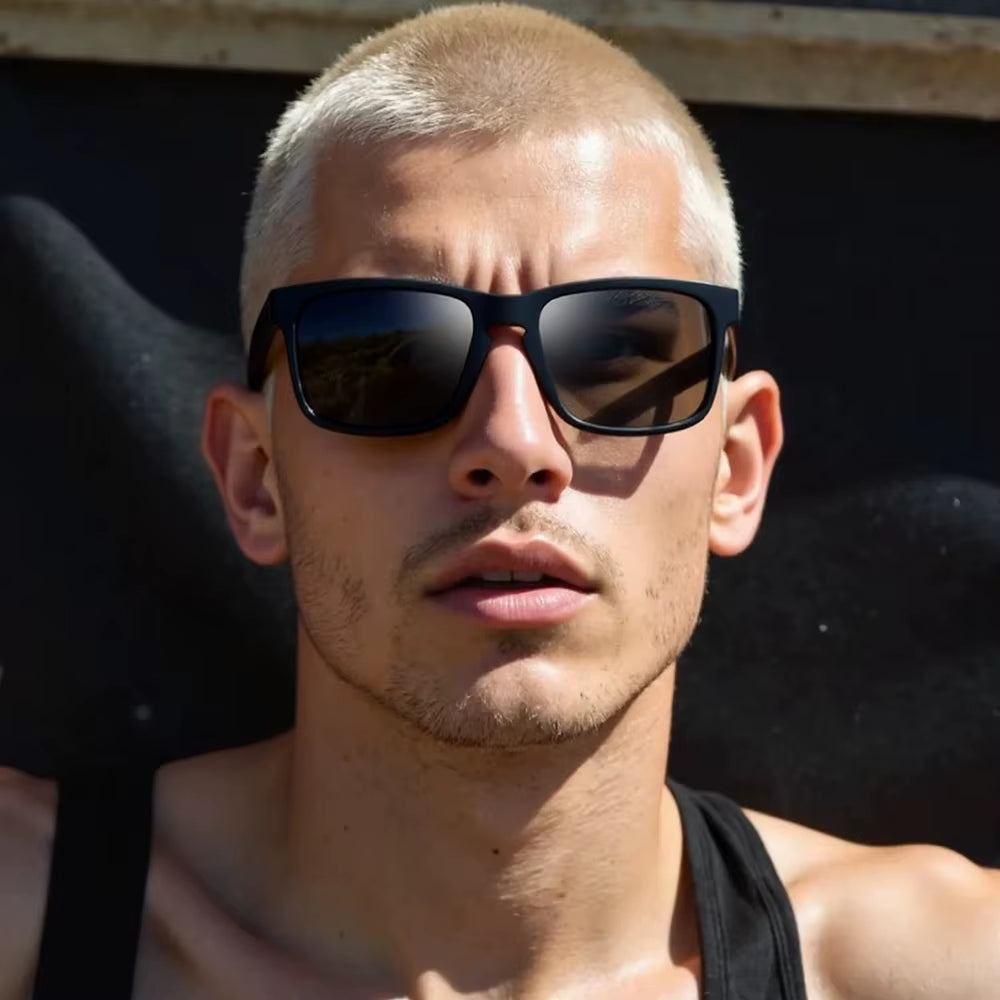 Gafas De Sol Polarizadas Cuadradas Negras Clásicas Para Hombre Y Mujer, Gafas De Sol Deportivas a La Moda, Gafas De Sol Elegantes Para Conducir Al Aire Libre Y Pescar