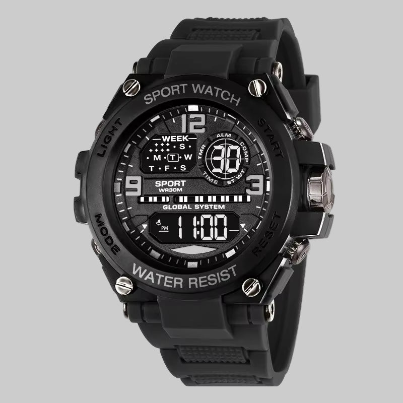 MAYZHISU, Reloj Electrónico De Lujo Para Hombre, Relojes Deportivos Para Exteriores Para Hombre, Cronómetro, Calendario Resistente Al Agua, Reloj Digital Para Niños, Regalo