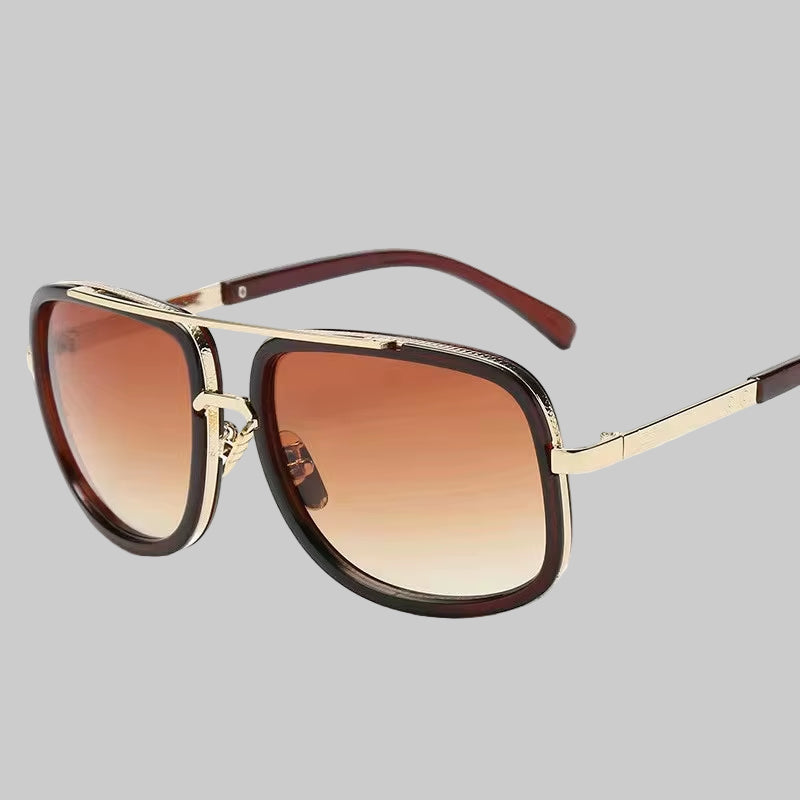 Nueva Moda Cool Hombres Gafas De Conducción Gafas De Verano Estilo Gradiente Marrón Gafas De Sol Vintage Piloto Gafas De Sol UV400 Gafas De Sol