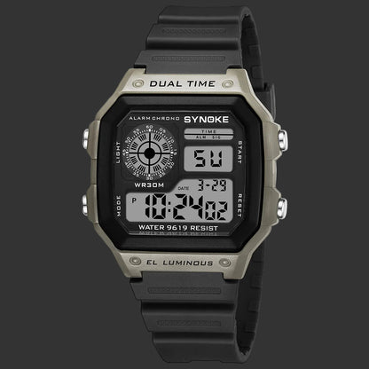Relojes Digitales Para Hombre, Deportivo, Luminoso, Multifunción, Resistente Al Agua, Reloj De Pulsera Para Mujer, Para Exteriores Y Correr, Estudiante, Siete Luces Synoke
