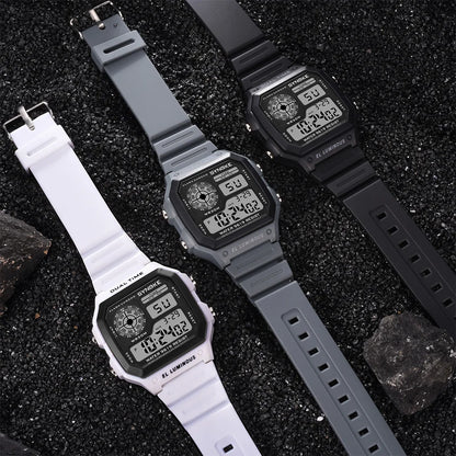Relojes Digitales Para Hombre, Deportivo, Luminoso, Multifunción, Resistente Al Agua, Reloj De Pulsera Para Mujer, Para Exteriores Y Correr, Estudiante, Siete Luces Synoke