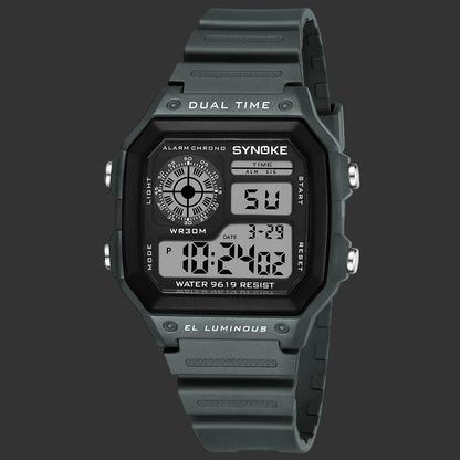 Relojes Digitales Para Hombre, Deportivo, Luminoso, Multifunción, Resistente Al Agua, Reloj De Pulsera Para Mujer, Para Exteriores Y Correr, Estudiante, Siete Luces Synoke